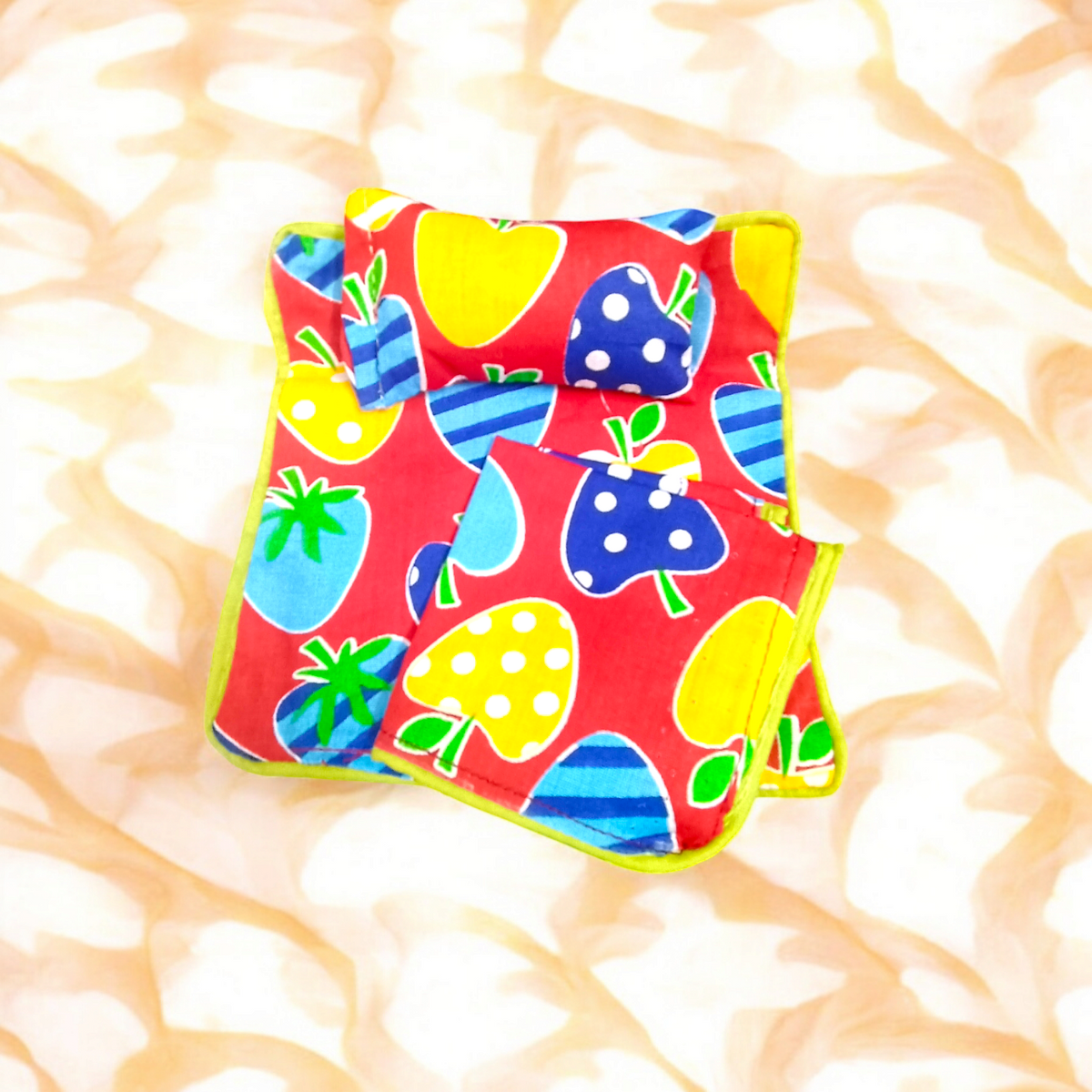 Laddu Gopal Bedsheet With Pillow and Blanket | 7X6 Inch |