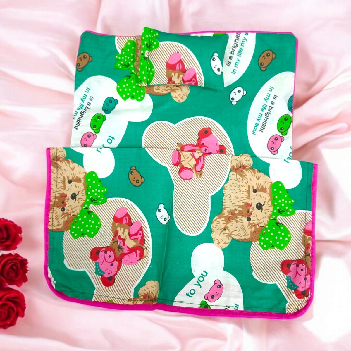 Laddu Gopal Bedsheet With Pillow and Blanket | 8X9 Inch | Suitable for 0-5 No. Laddu Gopal | Krishna Comfortable Bedsheet