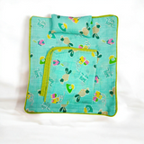 Laddu Gopal Bedsheet With Pillow and Blanket | 8X9 Inch | Suitable for 0-5 No. Laddu Gopal | Krishna Comfortable Bedsheet