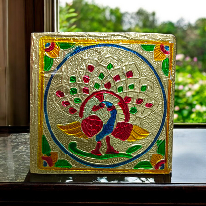Laddu Gopal Chowki with an elegant design, perfect for Krishna idol and pooja room decoration.
