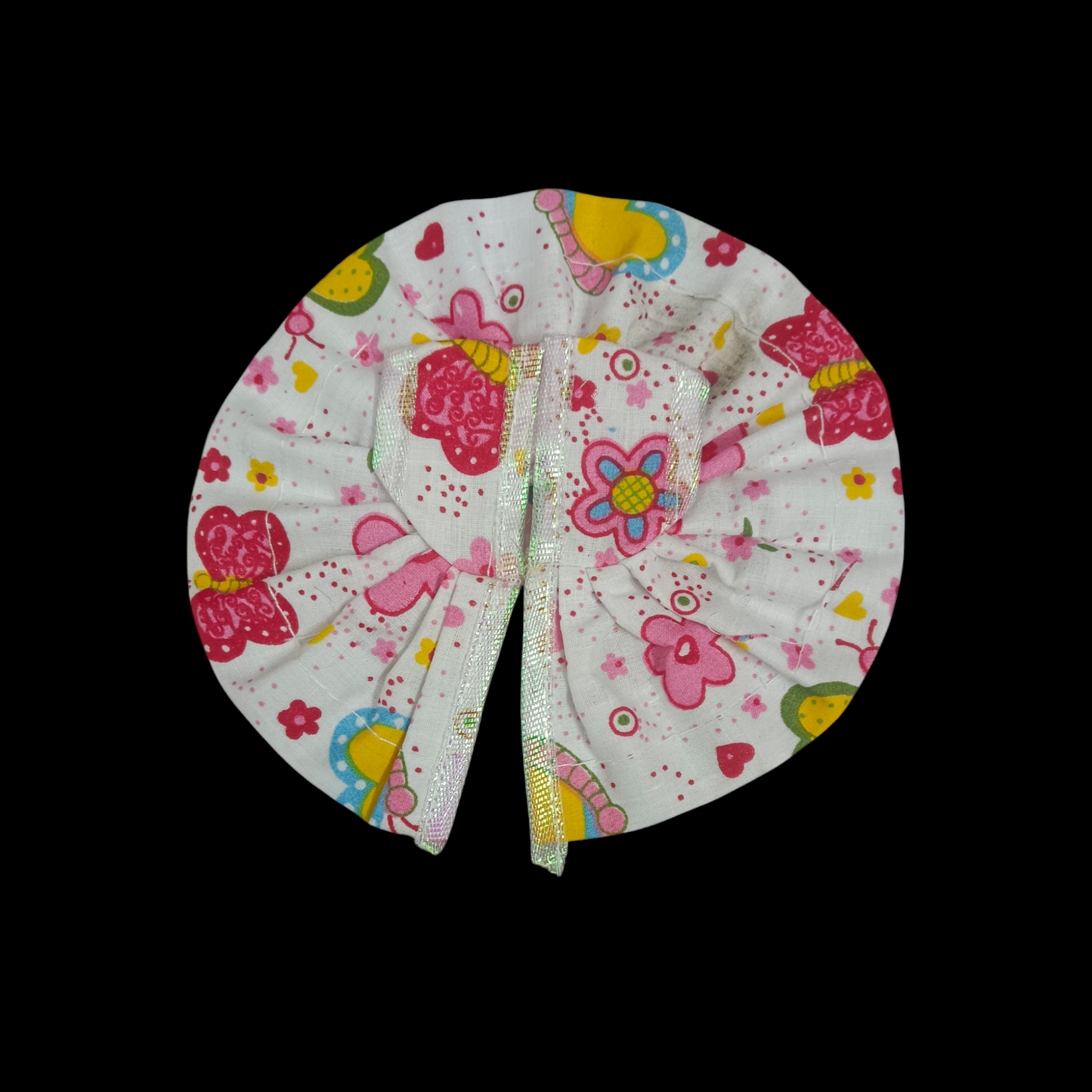 Laddu Gopal Dress made of soft cotton, Size 2 No., perfect for daily worship and pooja ceremonies.