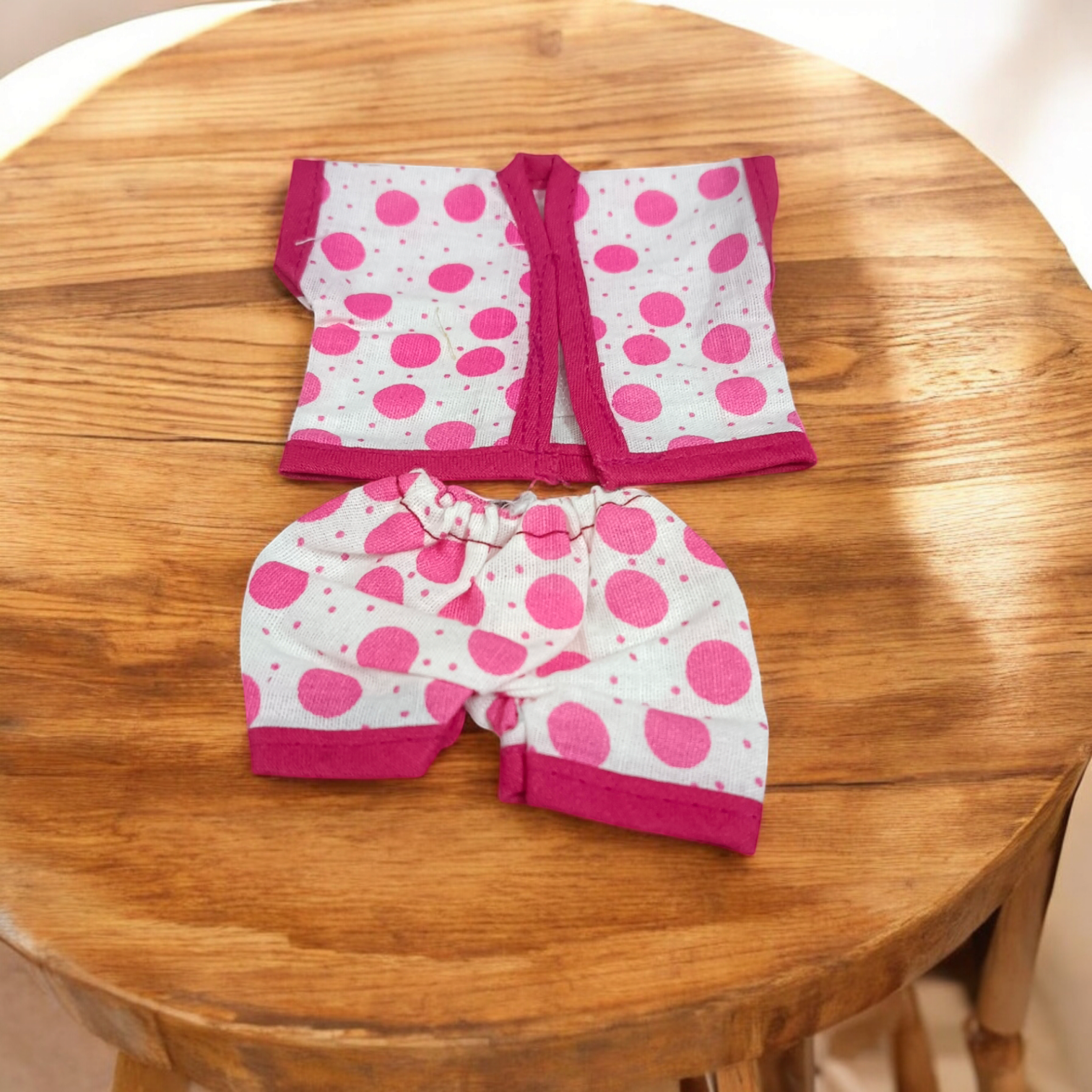 Laddu Gopal Ji dressed in soft cotton night suits, colorful and elegant design