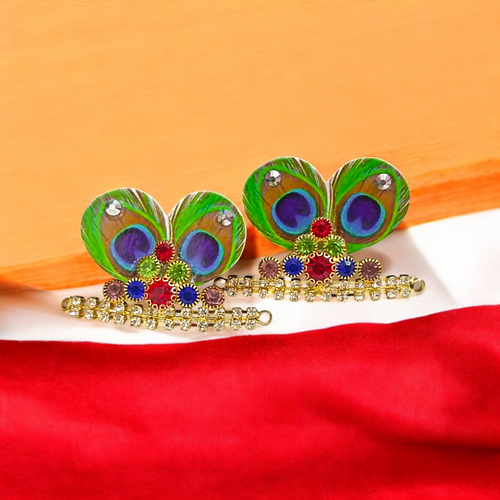 Laddu Gopal Morpankh Mukut Peacock Design for Idol Shringar