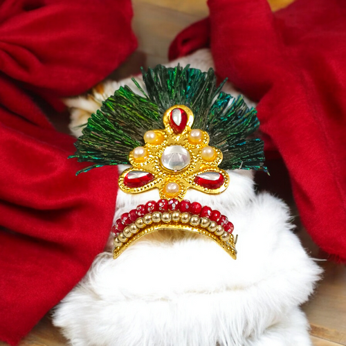 Laddu Gopal Mukut Elegant Crown for Bal Gopal Shringar