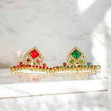 Laddu Gopal Mukut with Zircon Design | Laddu Gopal Crown | Adjustable Design