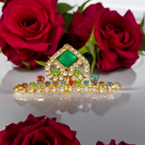Laddu Gopal Mukut with Zircon Design | Laddu Gopal Crown | Adjustable Design