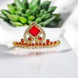 Laddu Gopal Mukut with Zircon Design | Laddu Gopal Crown | Adjustable Design