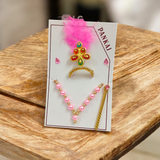 Laddu Gopal Shringaar Set | Mukut, Bangle, Mala, Earrings, Bansuri, Bindi