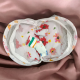 Laddu Gopal comfortable bed with mosquito net and three soft pillows, ideal for idols of size 0-4 No.