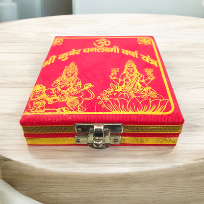 Lakshmi Kuber Box, an essential item for Lakshmi Kuber Pooja used to store sacred offerings and attract prosperity and wealth.