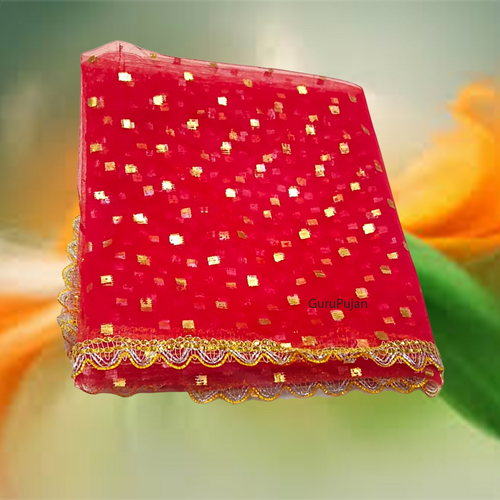 Lal Chunni | Mata Rani Chuniri | 2 Meter | Divine Puja & Worship Cloth
