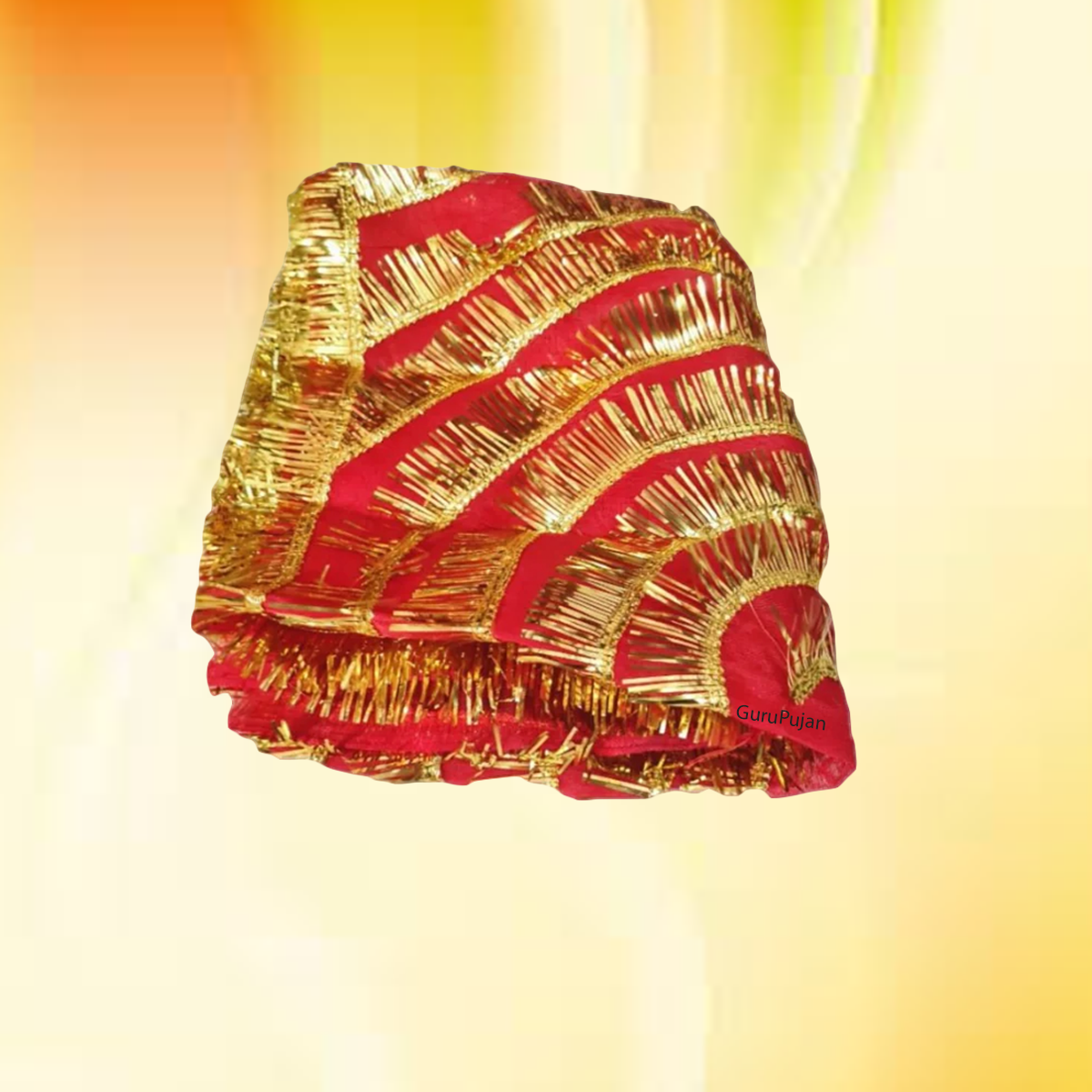 Lal Chunni (Mata Rani Red Chuniri), 1-meter red cloth, perfect for Mata Rani Puja, Navratri, and Durga Puja rituals.