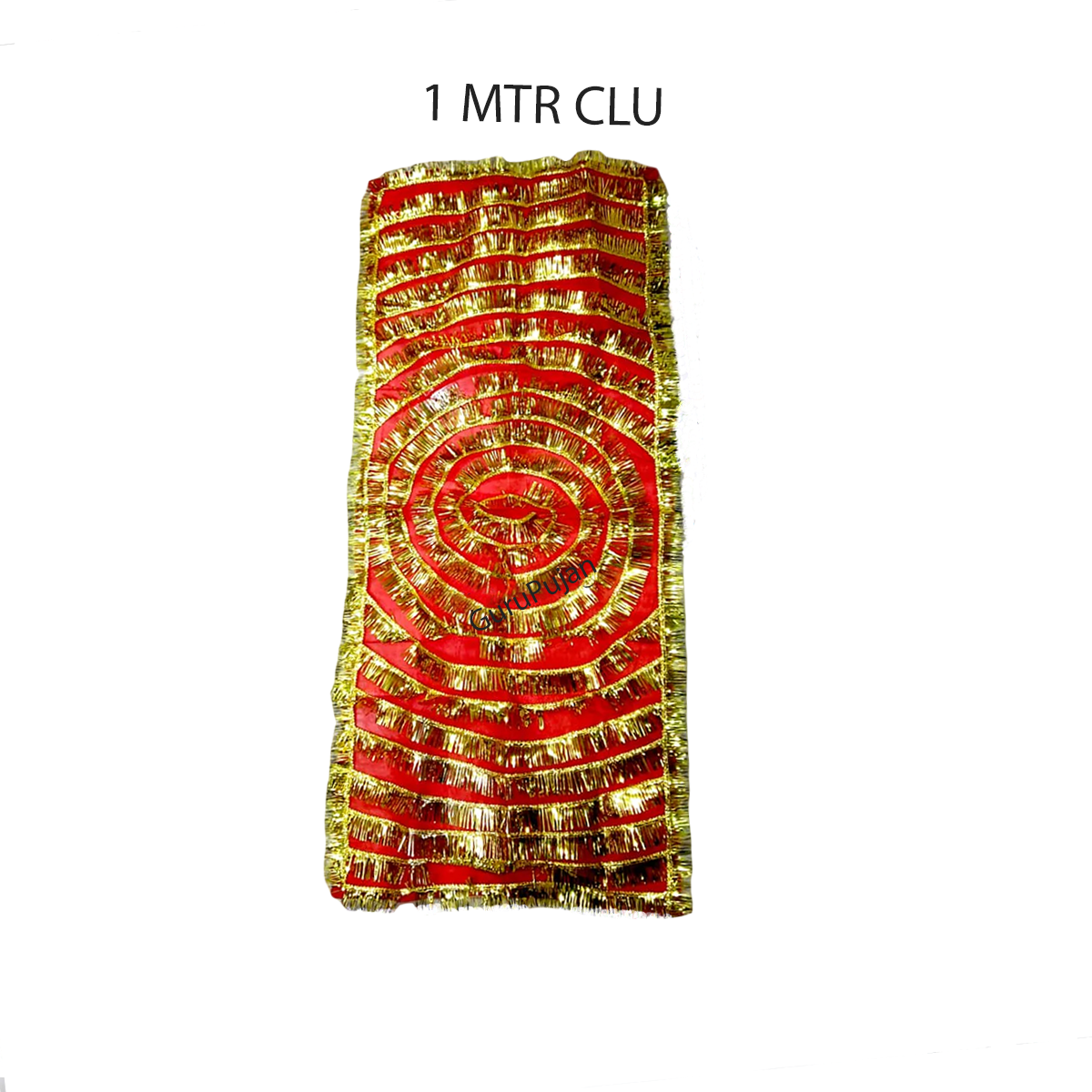 Lal Chunni (Mata Rani Red Chuniri), 1-meter red cloth, perfect for Mata Rani Puja, Navratri, and Durga Puja rituals.