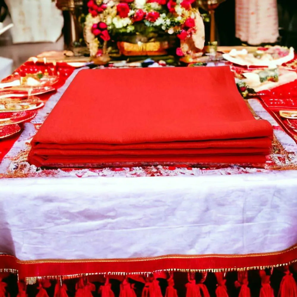 Lal Kapda | Red Cloth for Pooja | Clothes for Worship | 1.25 Meter Lal Kapda