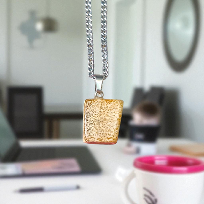 Leopard Skin Jasper Stone Pendant on a Chain - Lab Certified for Spiritual Healing and Fashion