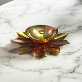 Lotus shaped_Akhand_Jyot_set_of_2_placed_in_a_traditional_temple_setup_used_for_pooja_and_aarti_rituals