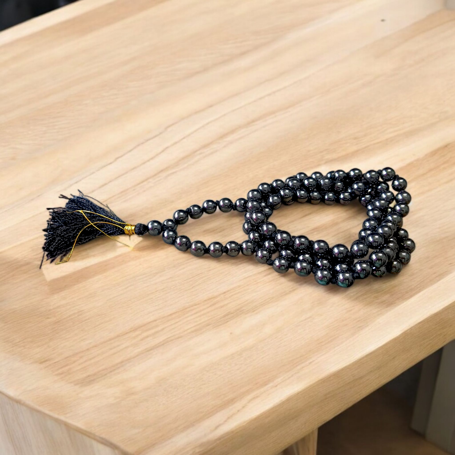 Magnet Mala with 108+1 Lab Certified Magnetic Beads (8mm), ideal for meditation, healing, and stress relief