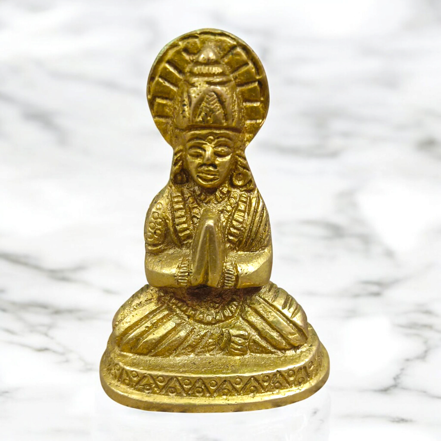 Mata Parvati Murti | Pure Brass Maa Parvati Idol, crafted in pure brass, representing the divine grace, love, and blessings of Goddess Parvati for your home or temple.
