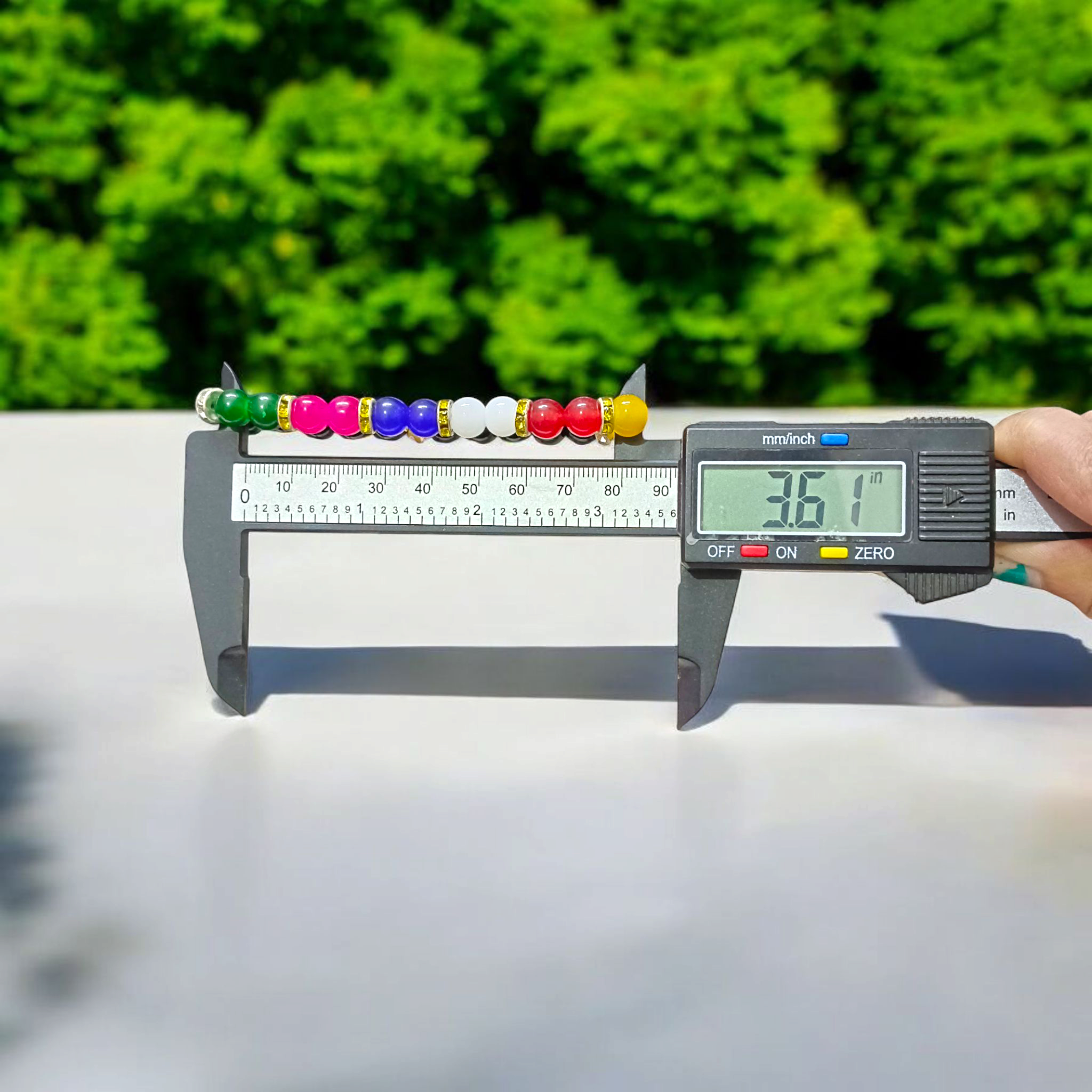 Mix Agate Bracelet with 7 Types of Natural Hakik Stones – 8mm Stretchable Beads, Lab Certified Spiritual and Healing Jewelry