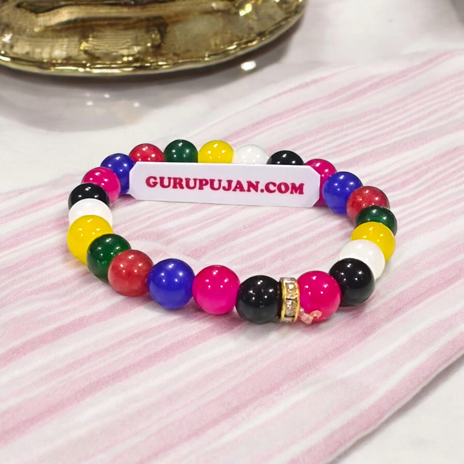 Mix Agate Bracelet with natural multicolored 8MM beads, lab certified, stretchable design, promoting positivity, balance, and protection.