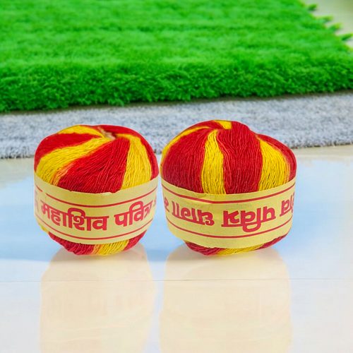 Moli Kalawa Set of 2 | Sacred Pooja Cotton Thread & Raksha Sutra – Gurupujan