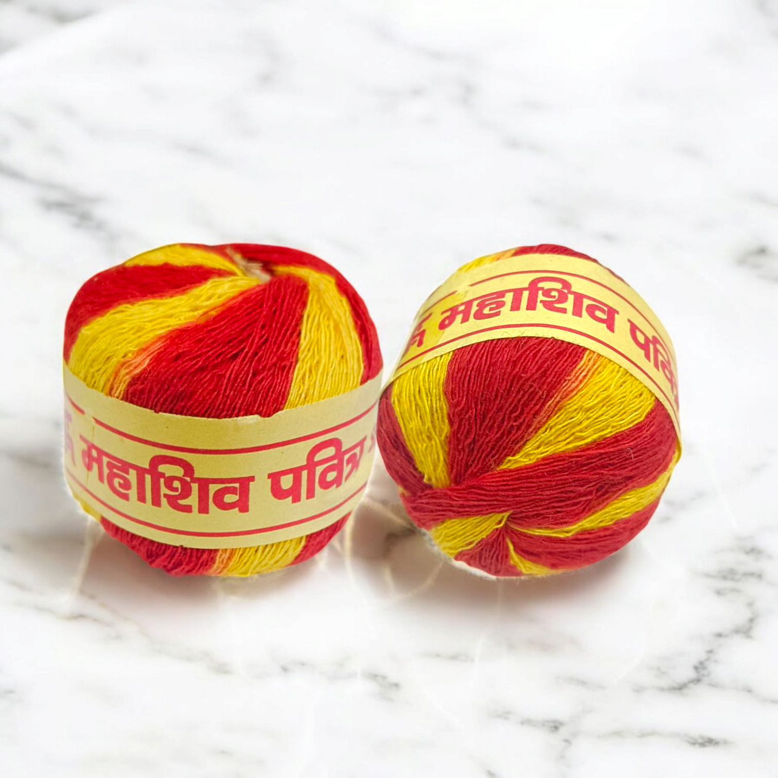 Moli Kalawa Set of 2 Sacred Cotton Threads for puja, Raksha Bandhan, and religious ceremonies.