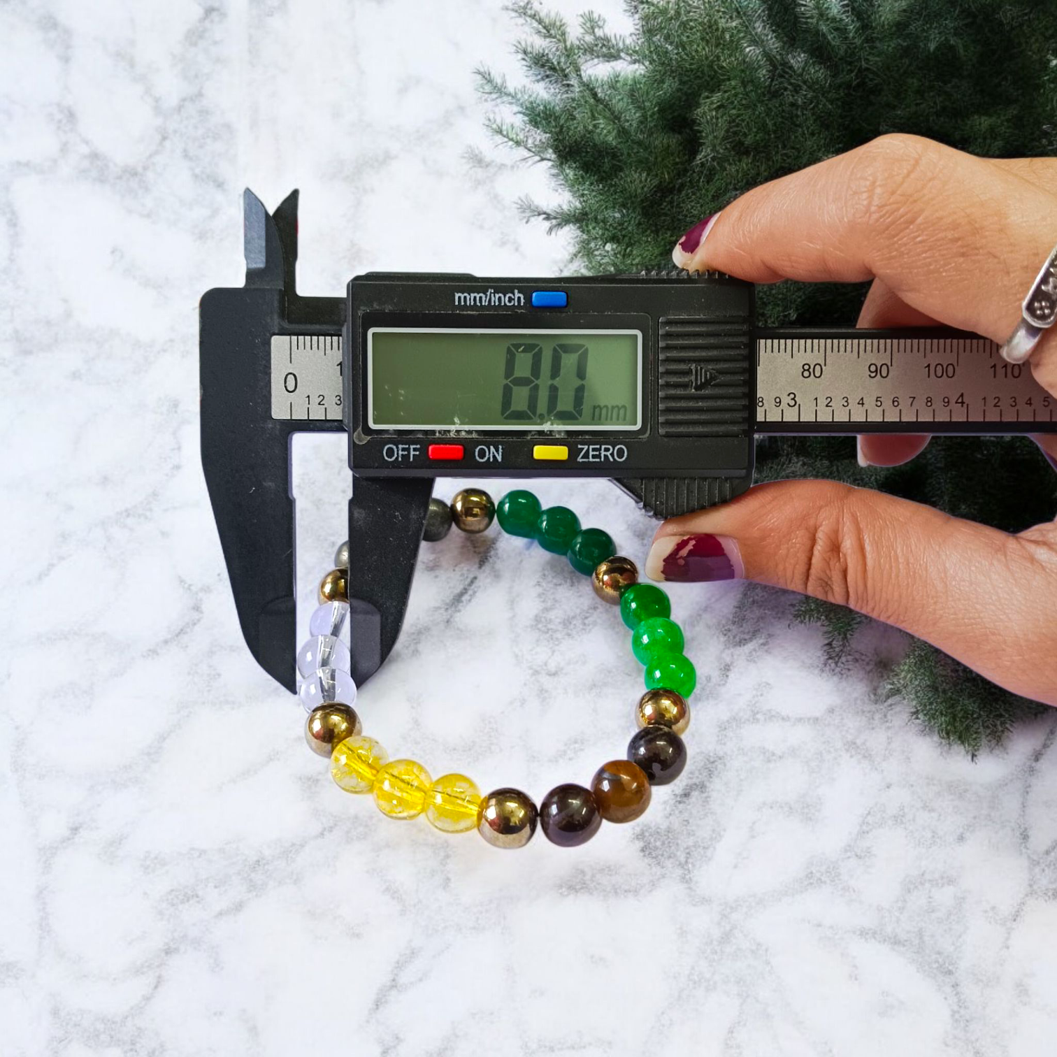 Money Magnet Bracelet made with lab certified 8mm natural gemstones for attracting wealth, prosperity, and financial success