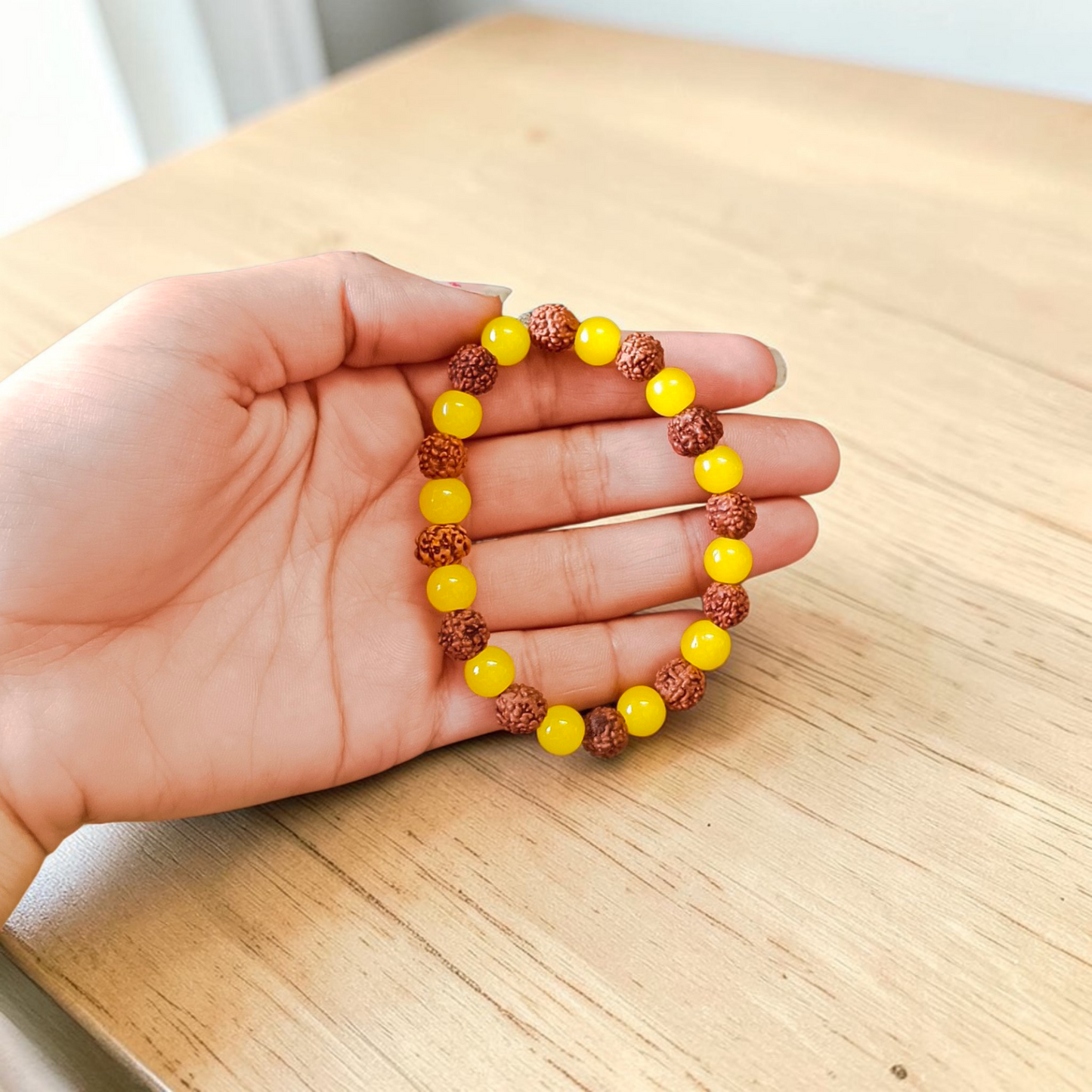 Multi Beads Bracelet 8mm Stretchable Lab Certified for Spiritual Healing & Energy