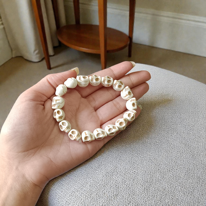 Nar Mund Bracelet with 12mm premium natural beads on a stretchable cord, unisex design