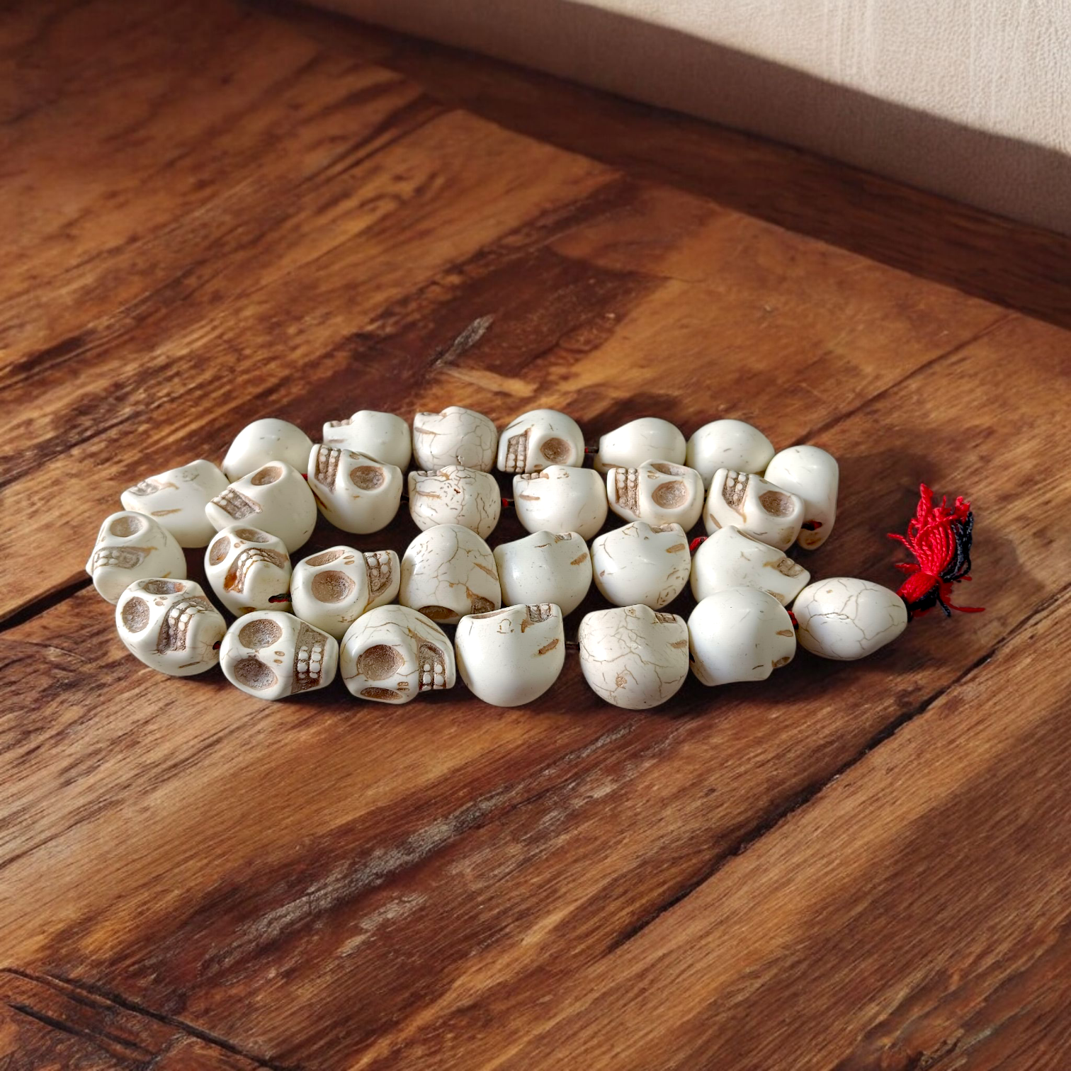 Nar Mund Mala | Mund Mala for Goddess Kali – Skull beads mala used for Kali Pujan and spiritual protection