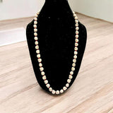 Nar Mund Mala – Traditional Skull Garland for Goddess Kali, used in Gurupujan rituals. Handcrafted mala with faux skulls symbolizing spiritual power and protection