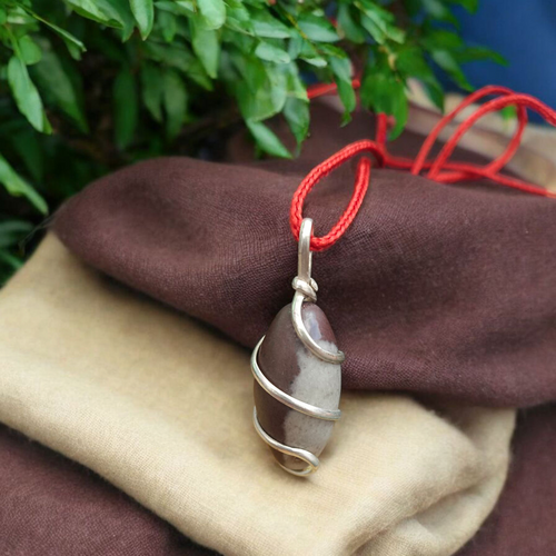 Narmadeshwar Shivling Pendant | Narmada River Locket | Lab Certified & Energized