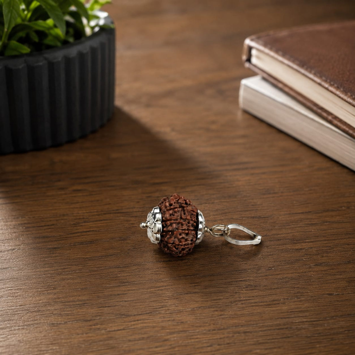 Natural 12 Mukhi Rudraksha Pendant Lab Certified Original Bead by Gurupujan