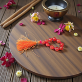 Natural Carnelian Mala 9+1 Beads Lab Certified 8mm