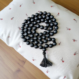 Natural Ebony Karungali Mala – 10-11MM Beads | Strength & Protection 