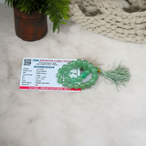 Natural Green Aventurine Margaj Japa Mala with 27+1 Beads (8mm) – Lab Certified Meditation Mala for Energy Cleansing and Prosperity