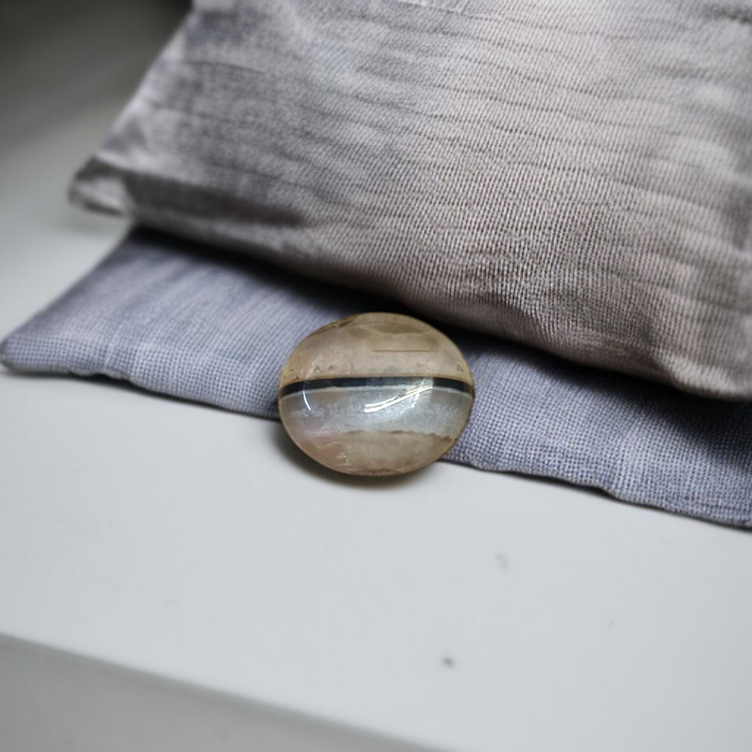 Natural Lab Certified Black Sulemani Hakik Stone for Spiritual Protection and Balance