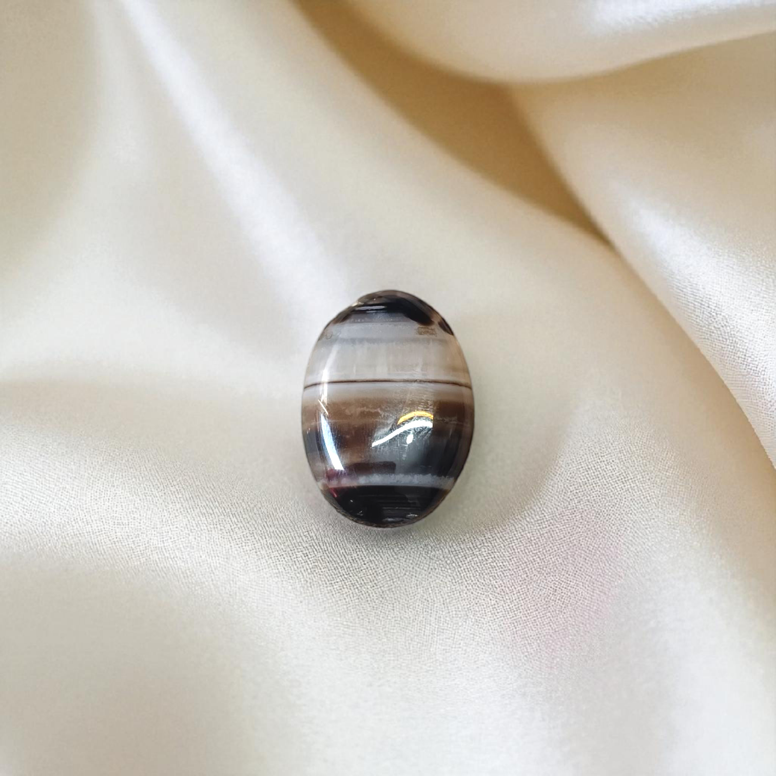 Natural Lab Certified Black Sulemani Hakik Stone for Spiritual Protection and Balance