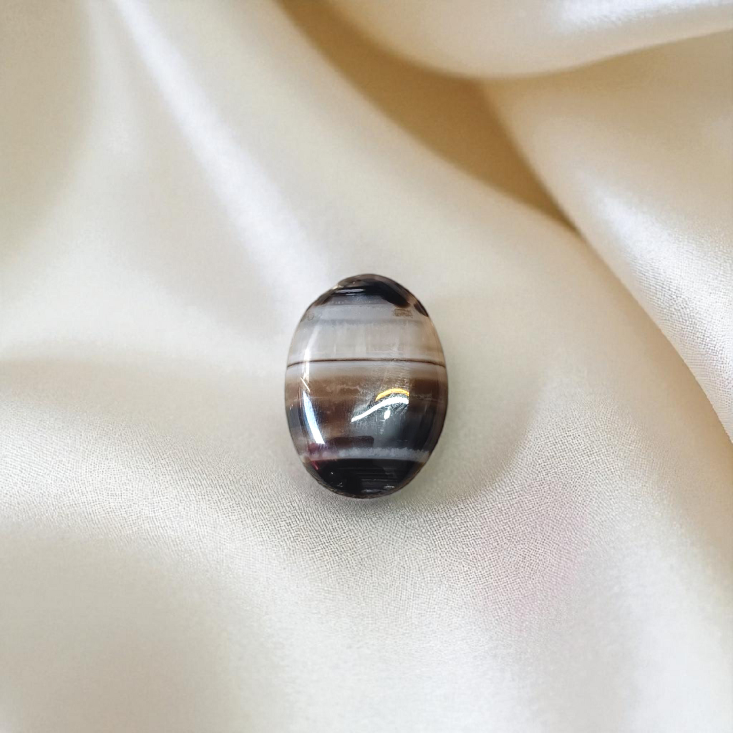Natural Lab Certified Black Sulemani Hakik Stone for Spiritual Protection and Balance