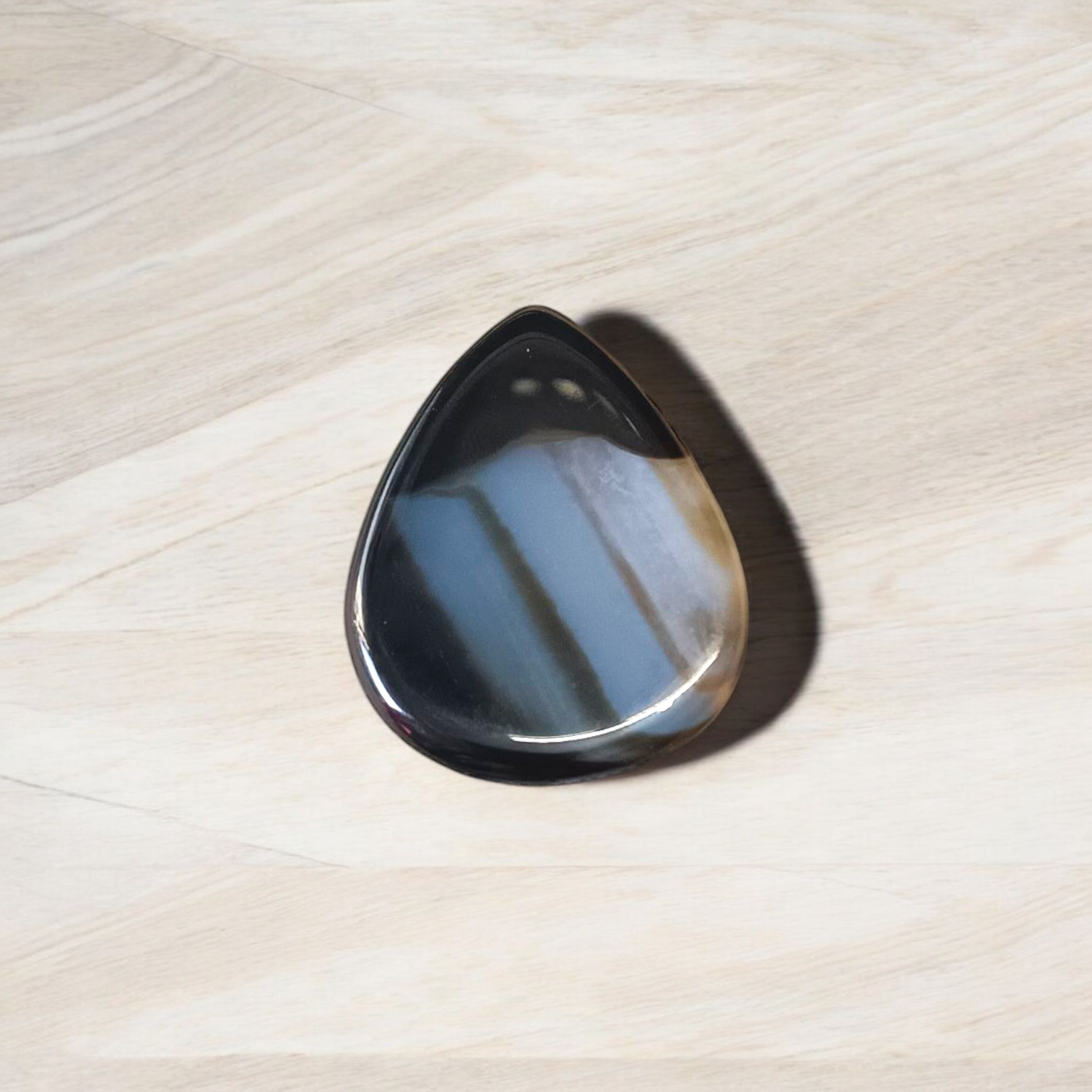 Natural Lab Certified Black Sulemani Hakik Stone for Spiritual Protection and Balance