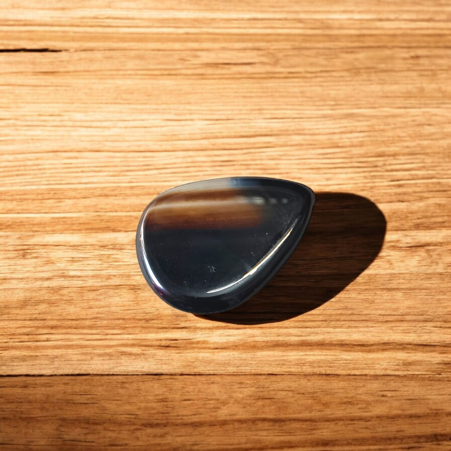 Natural Lab Certified Black Sulemani Hakik Stone for Spiritual Protection and Balance
