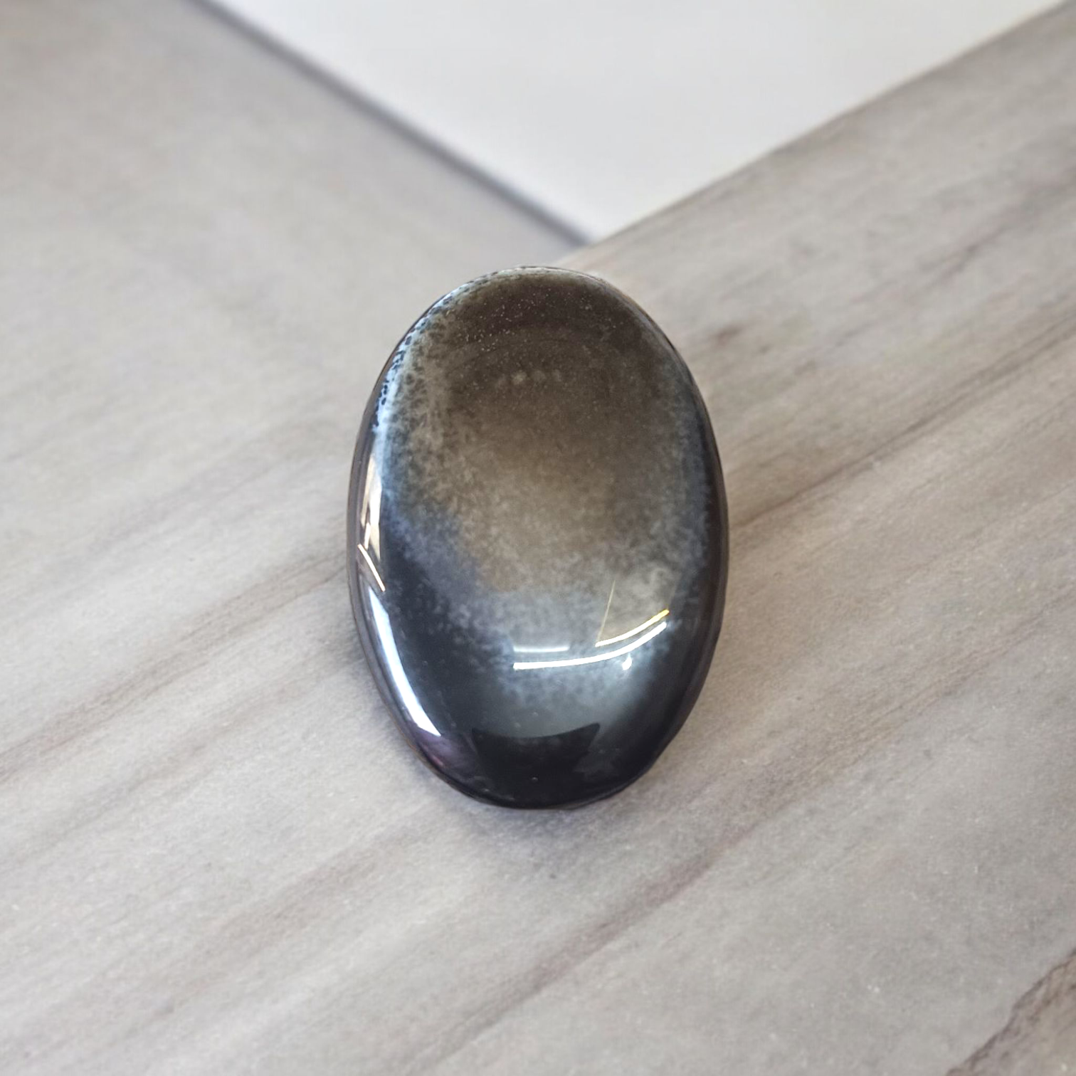 Natural Lab Certified Black Sulemani Hakik Stone for Spiritual Protection and Balance