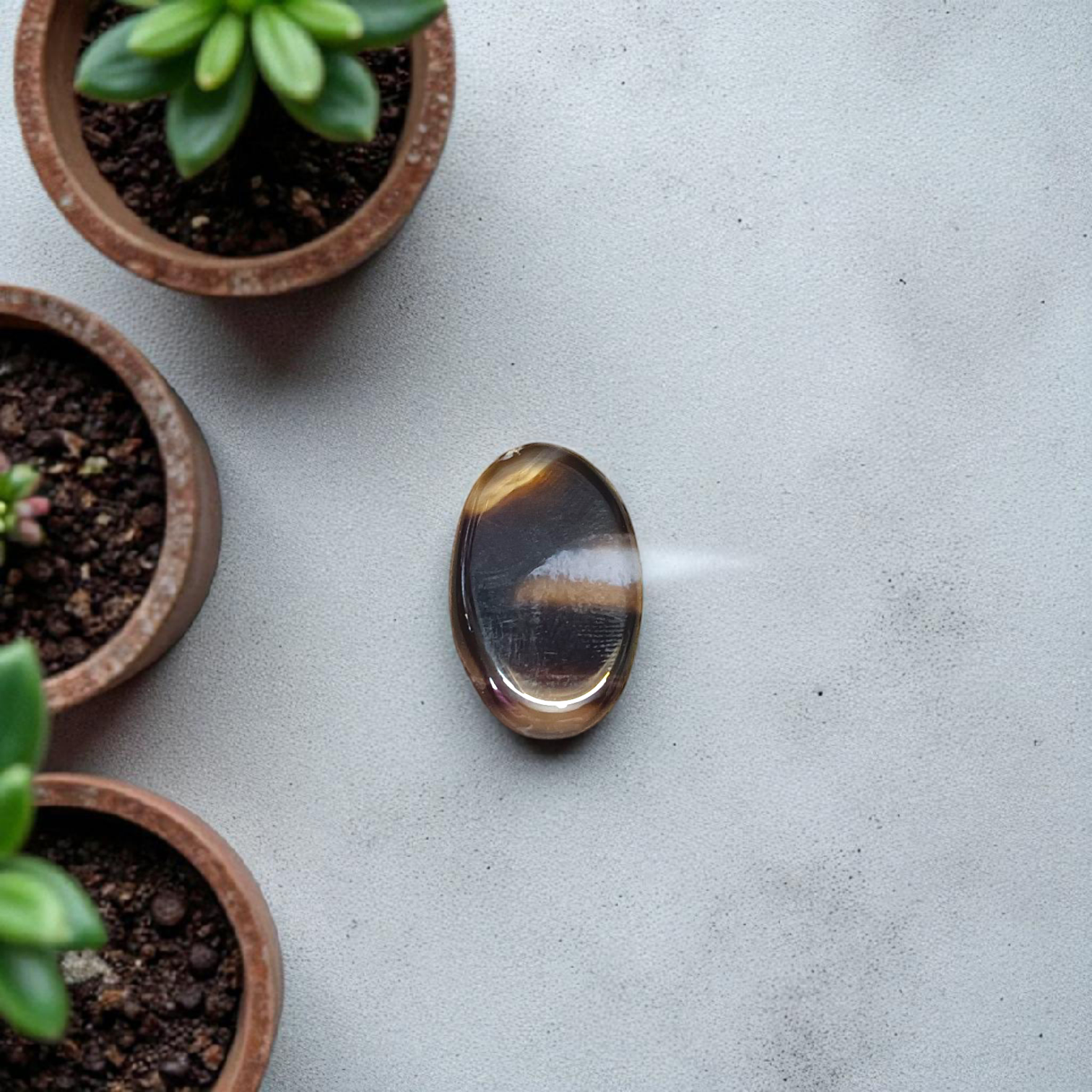 Natural Lab Certified Black Sulemani Hakik Stone for Spiritual Protection and Balance
