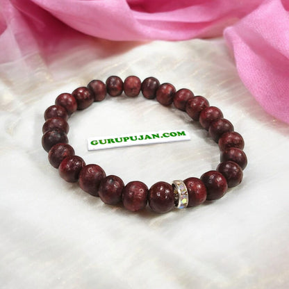 Natural Lal Chandan Mala made from Red Sandalwood beads, available in different variants for spiritual growth and protection.