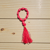 Natural Red Coral Finger Mala 9+1 Beads Lal Moonga Mala 8-9mm Lab Certified