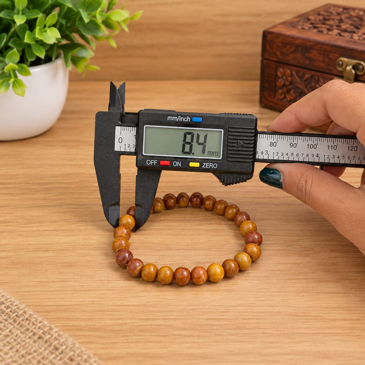 Natural Safed Chandan Mala and White Sandalwood Bracelet lab certified for meditation, chanting and daily spiritual wear