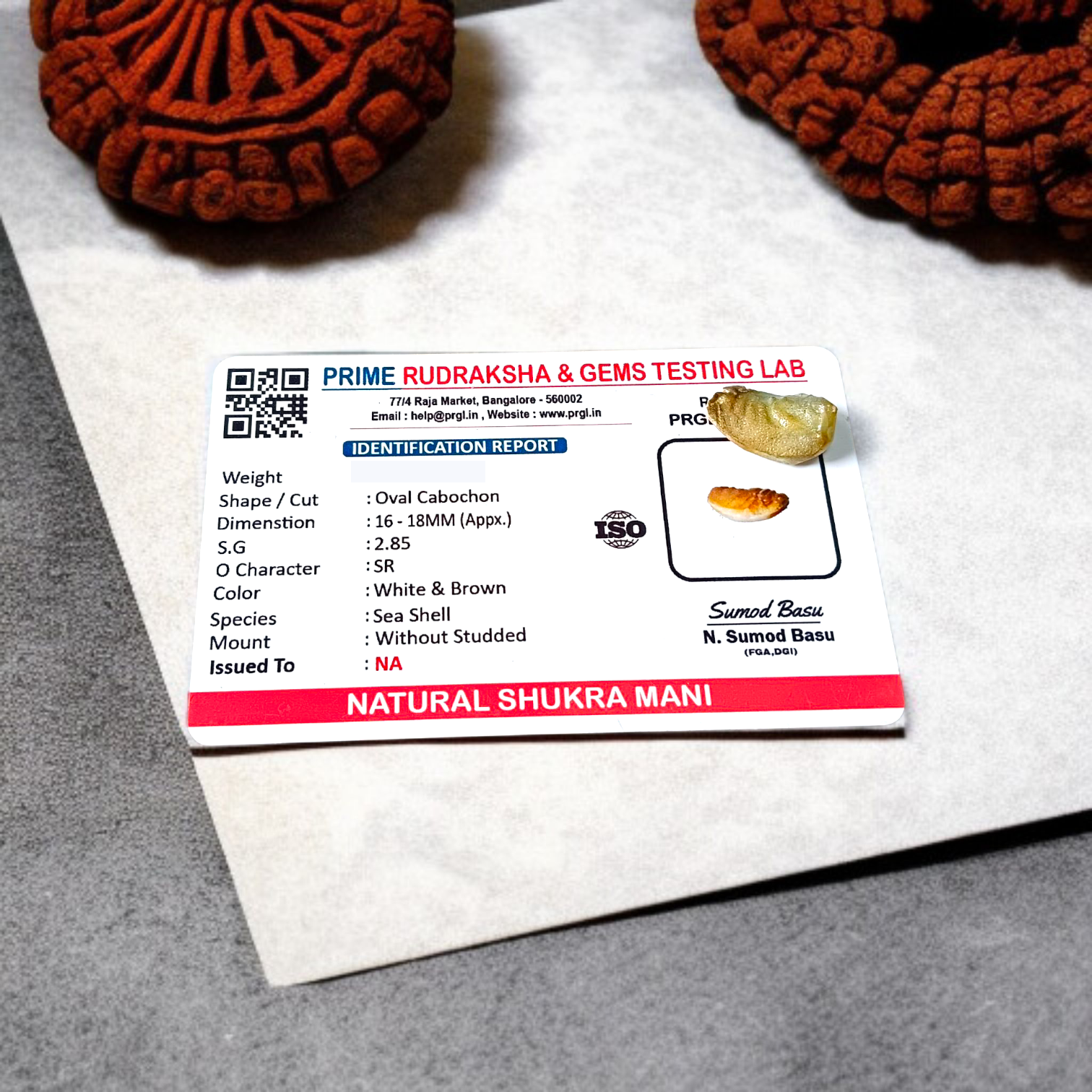 Natural Shukra Mani (White Sapphire) – Lab Certified, Unstudded Planetary Gemstone for Beauty, Love & Prosperity by Gurupujan