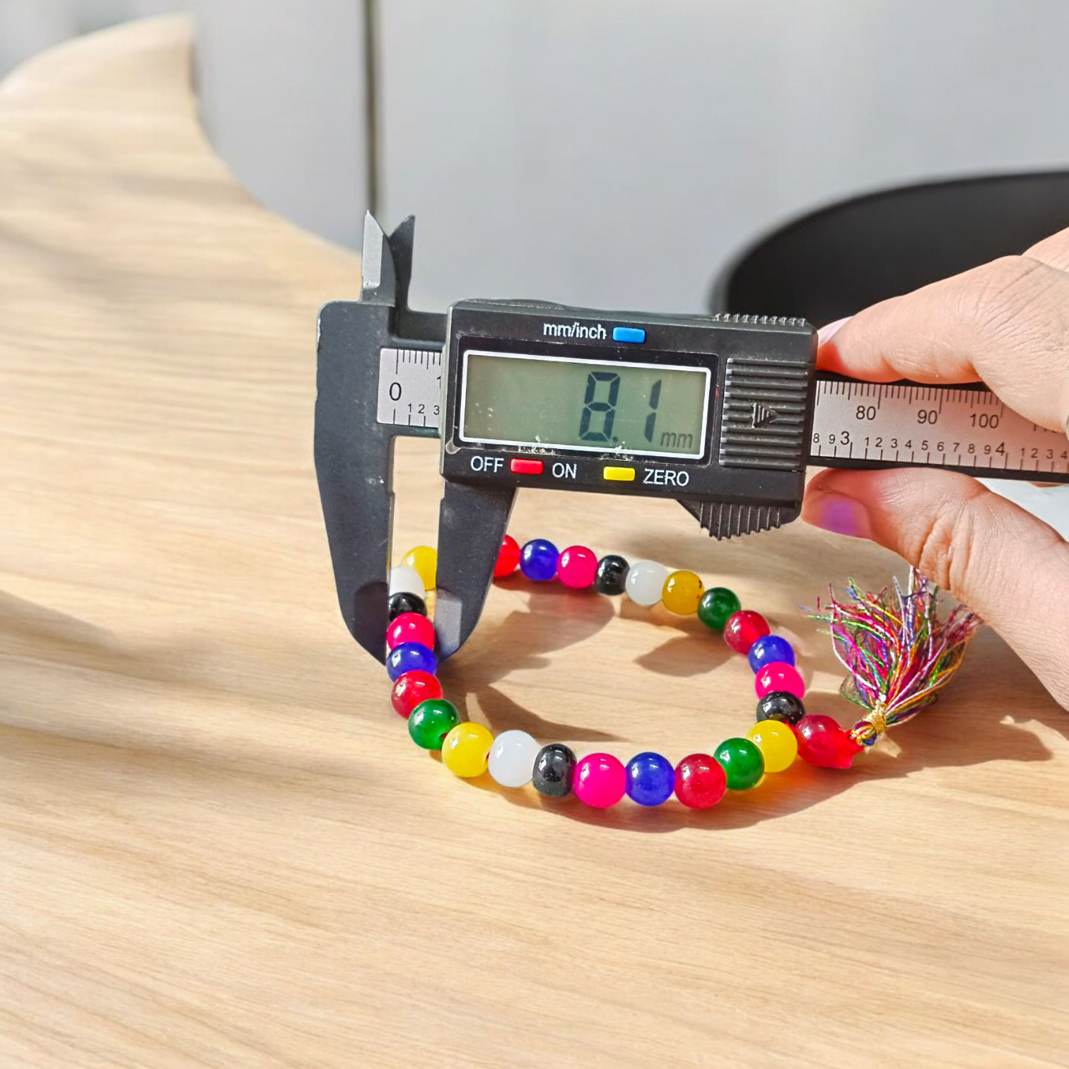 Natural multi-colored agate mala with 108+1 and 27+1 beads, 8mm size, used for meditation, healing, and spiritual protection