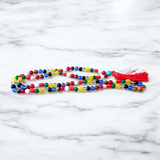 Navratan/Navgrah Mala with 108+1 natural gemstone beads, ideal for spiritual and astrological use, suitable for men and women
