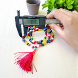 Navratan/Navgrah Mala with 108+1 natural gemstone beads, ideal for spiritual and astrological use, suitable for men and women